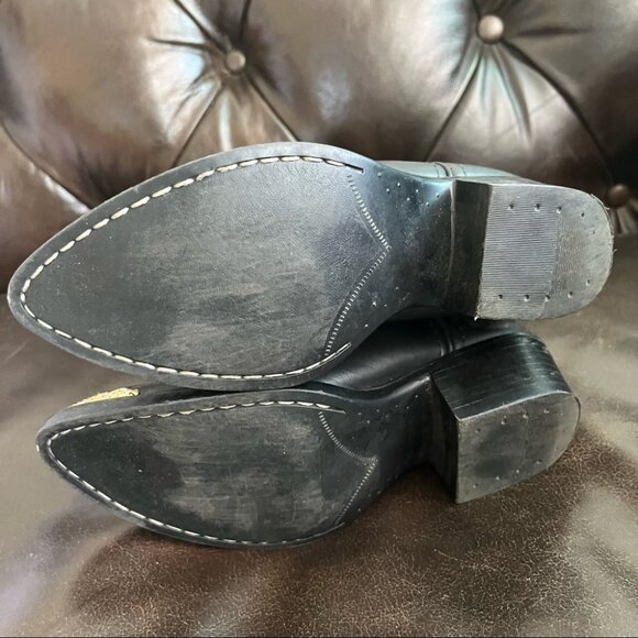 Old West Kid’s black cowboy boots size 1 - Picture 6 of 6